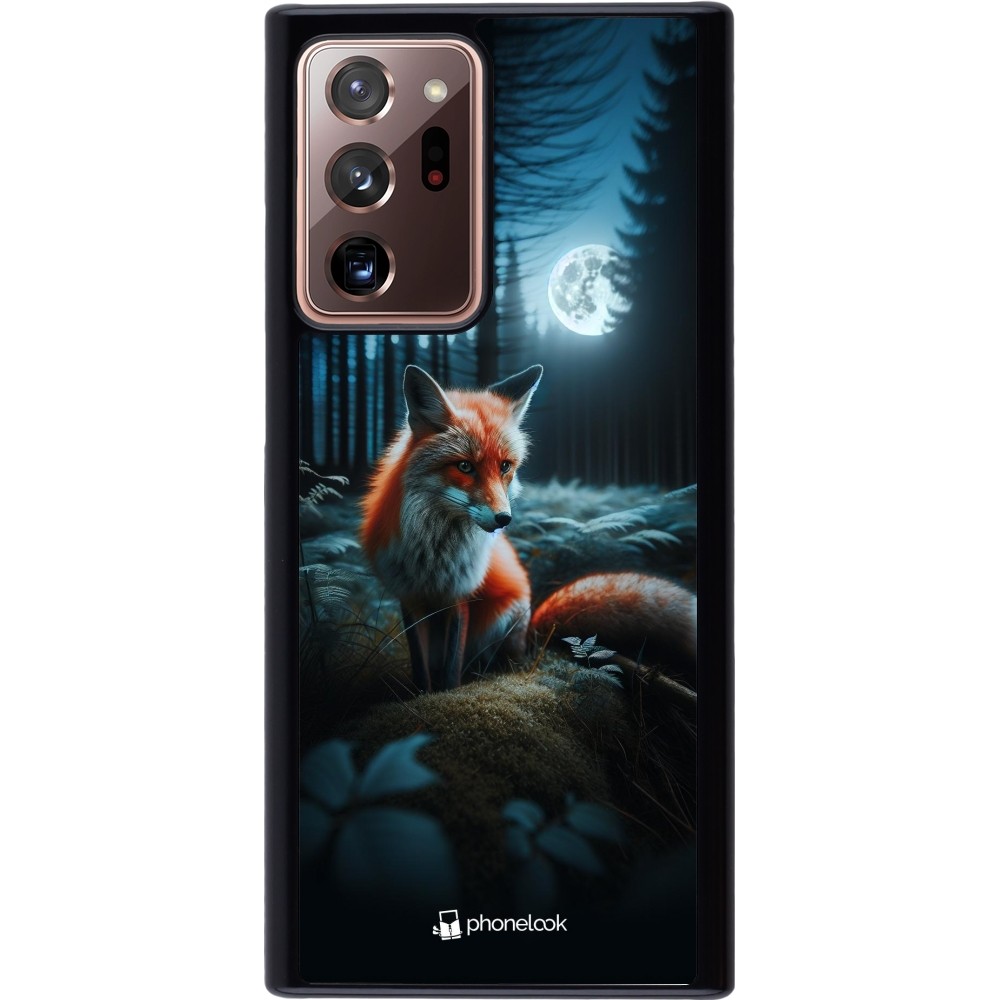 Coque Samsung Galaxy Note 20 Ultra - Renard lune forêt