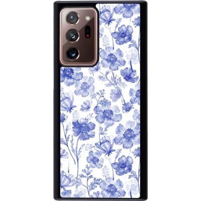 Coque Samsung Galaxy Note 20 Ultra - Spring 23 watercolor blue flowers