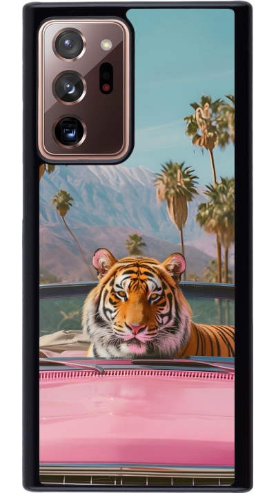 Coque Samsung Galaxy Note 20 Ultra - Tigre voiture rose