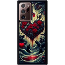 Coque Samsung Galaxy Note 20 Ultra - Dark Love Coeur Sang