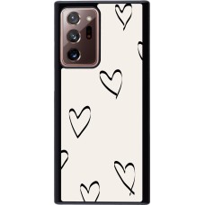 Coque Samsung Galaxy Note 20 Ultra - Valentine 2023 minimalist hearts