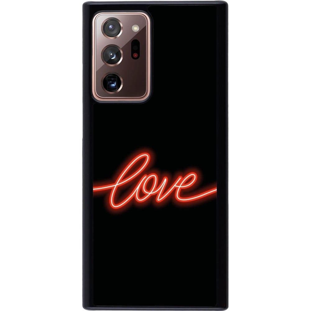 Coque Samsung Galaxy Note 20 Ultra - Valentine 2023 neon love