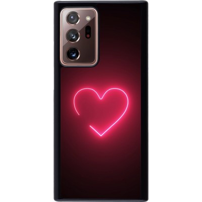 Coque Samsung Galaxy Note 20 Ultra - Valentine 2023 single neon heart