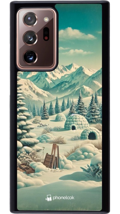 Coque Samsung Galaxy Note 20 Ultra - Vintage Snowy Mountain Igloo