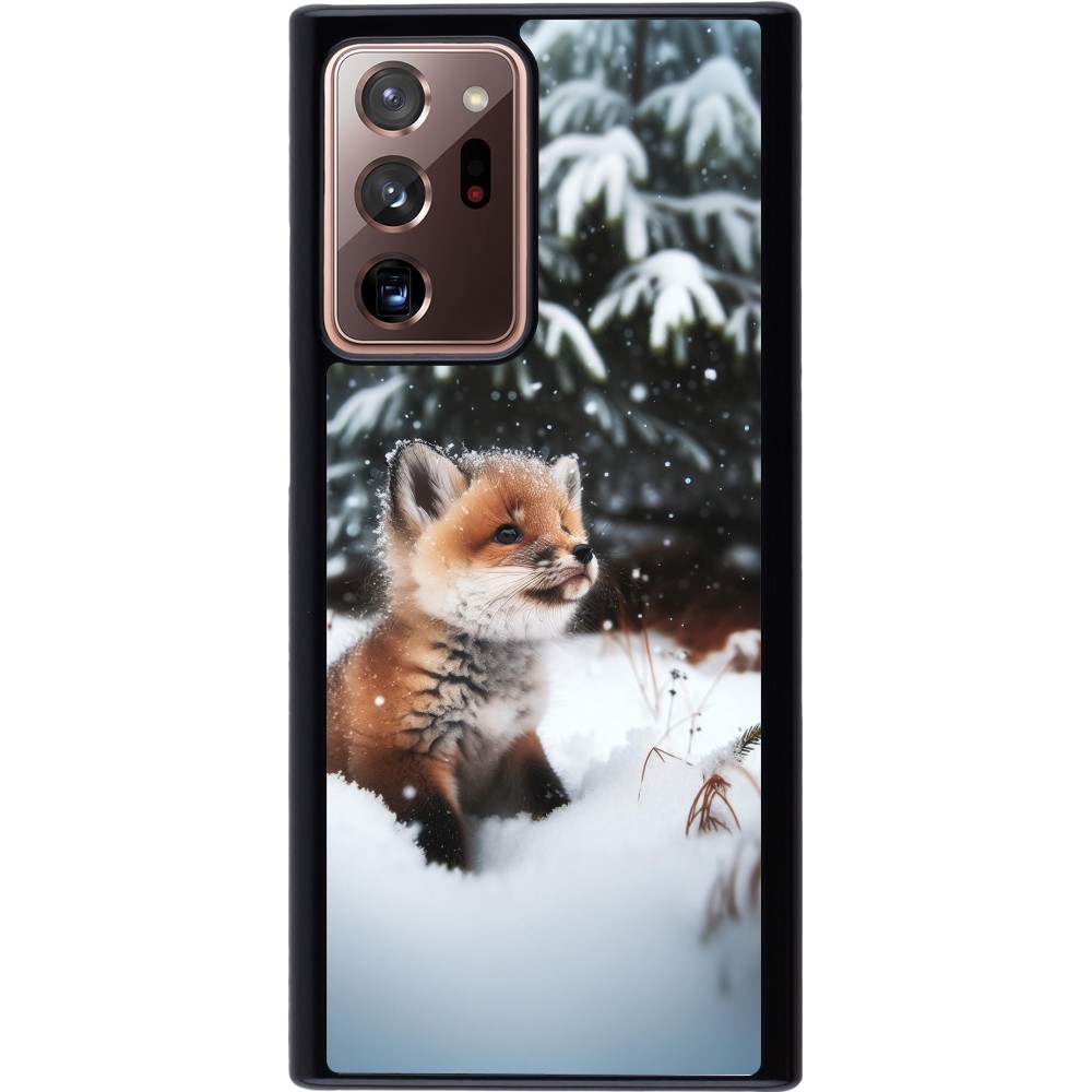 Coque Samsung Galaxy Note 20 Ultra - Noël 2023 Renardeau sapin