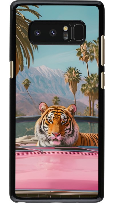 Coque Samsung Galaxy Note8 - Tigre voiture rose