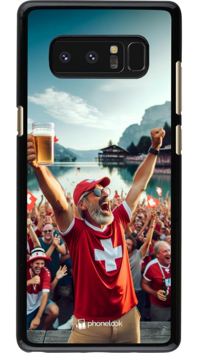 Coque Samsung Galaxy Note8 - Victoire suisse fan zone Euro 2024