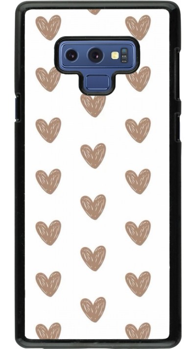 Coque Samsung Galaxy Note9 - Autumn 2024 brown hearts