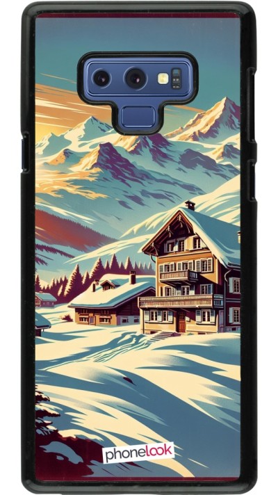 Coque Samsung Galaxy Note9 - Chalet montagne enneigée