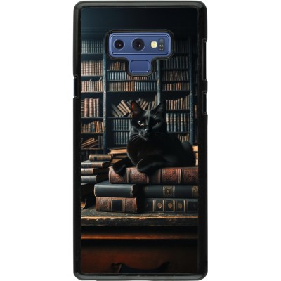 Coque Samsung Galaxy Note9 - Chat livres sombres