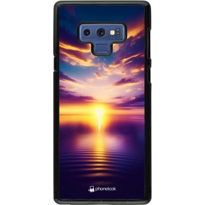 Coque Samsung Galaxy Note9 - Coucher soleil jaune violet