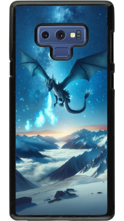 Coque Samsung Galaxy Note9 - Dragon nocturne montagne