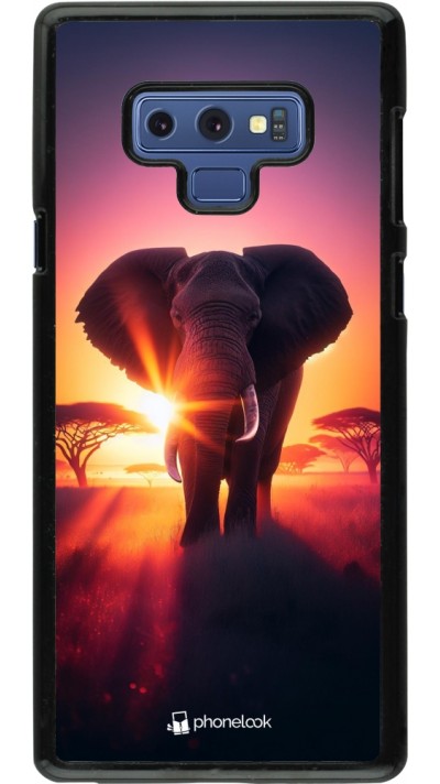 Coque Samsung Galaxy Note9 - Elephant Sunrise Beauty