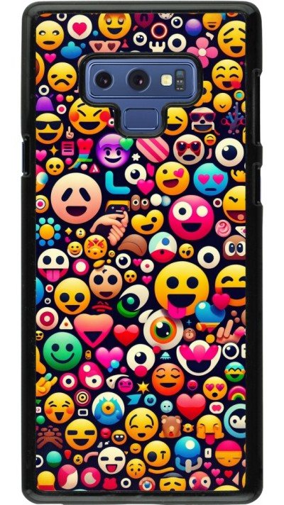 Coque Samsung Galaxy Note9 - Emoji Mix Color