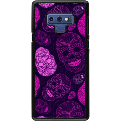 Coque Samsung Galaxy Note9 - Halloween 2023 pink skulls