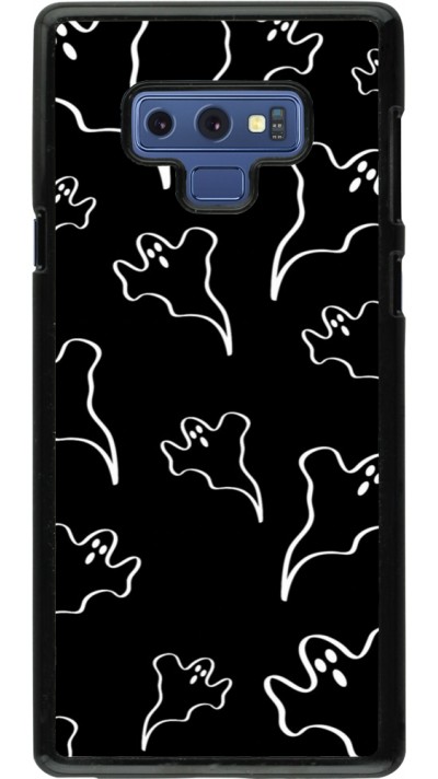 Coque Samsung Galaxy Note9 - Halloween 2024 black and white ghosts