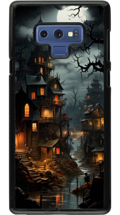 Coque Samsung Galaxy Note9 - Halloween 2024 scary town