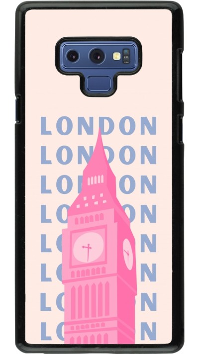 Coque Samsung Galaxy Note9 - London Pink Print