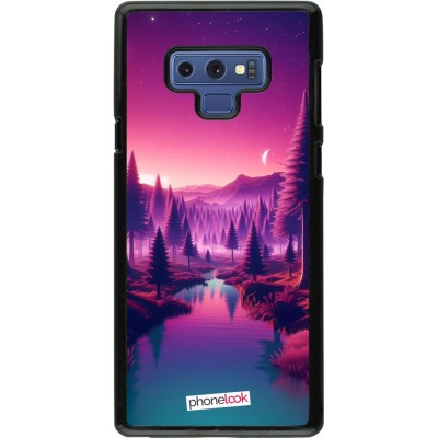 Coque Samsung Galaxy Note9 - Paysage Violet-Rose