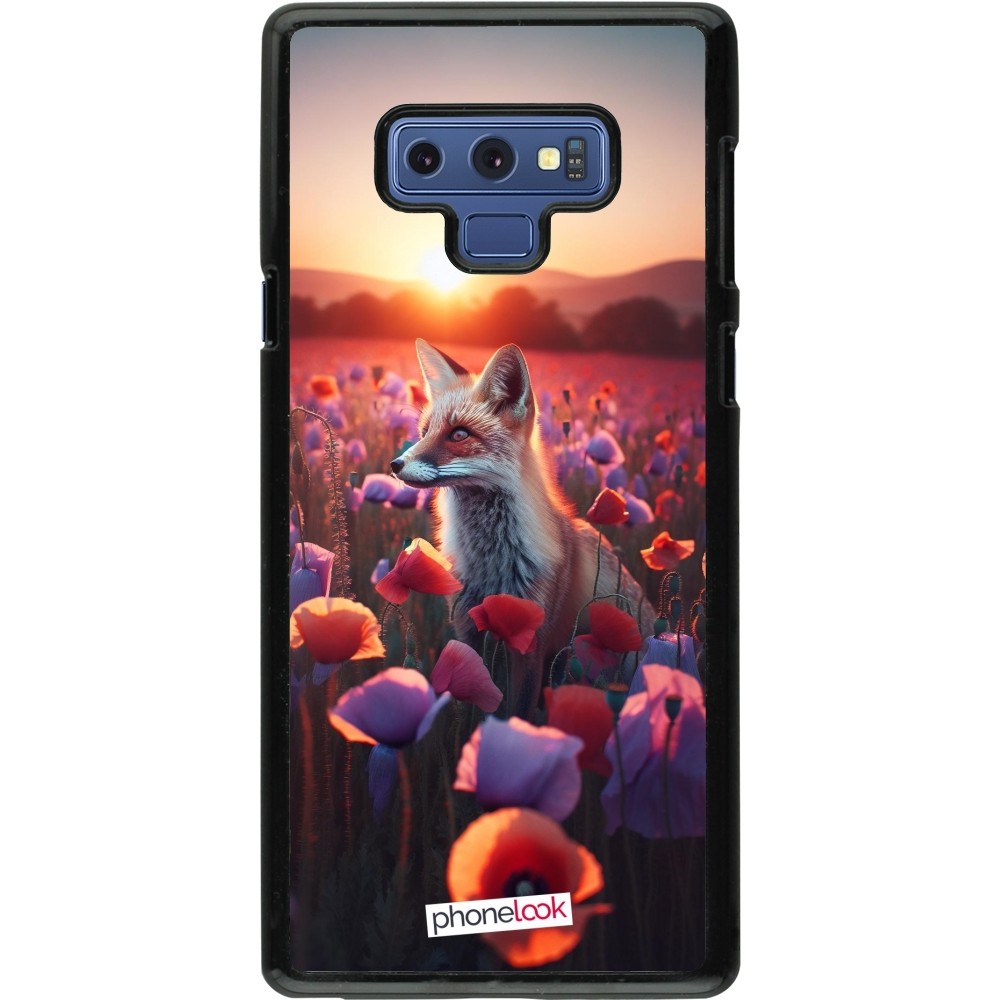 Coque Samsung Galaxy Note9 - Renard pourpre au crépuscule