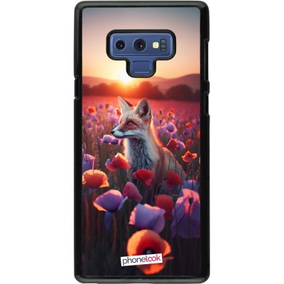 Coque Samsung Galaxy Note9 - Renard pourpre au crépuscule