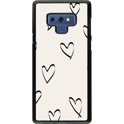 Coque Samsung Galaxy Note9 - Valentine 2023 minimalist hearts