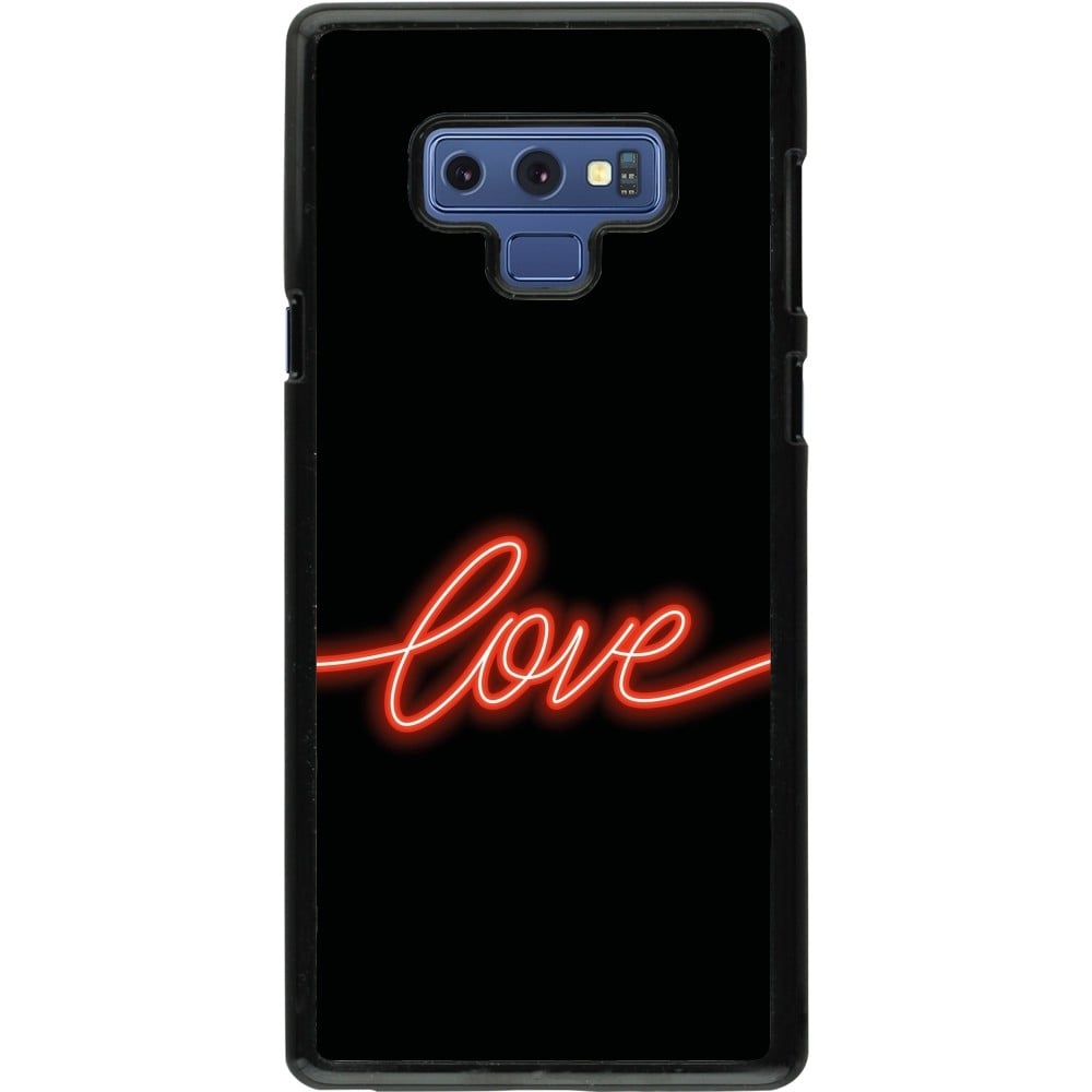 Coque Samsung Galaxy Note9 - Valentine 2023 neon love