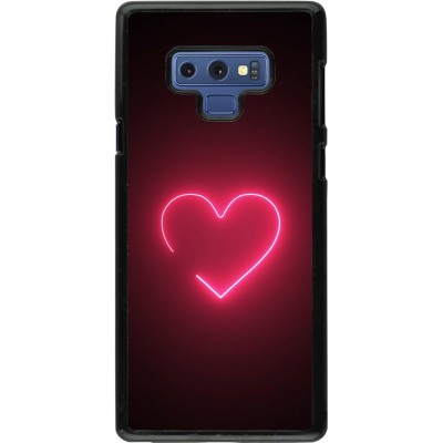 Coque Samsung Galaxy Note9 - Valentine 2023 single neon heart