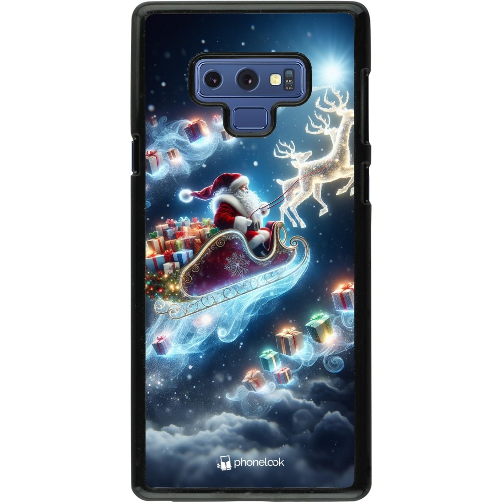 Coque Samsung Galaxy Note9 - Noël 2023 Père Noël enchanté