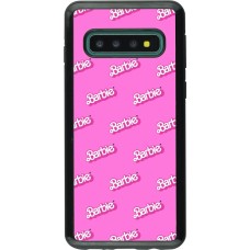 Coque Samsung Galaxy S10 - Hybrid Armor noir Barbie Pattern