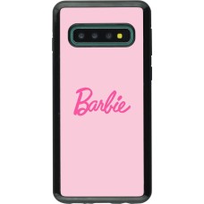 Coque Samsung Galaxy S10 - Hybrid Armor noir Barbie Text