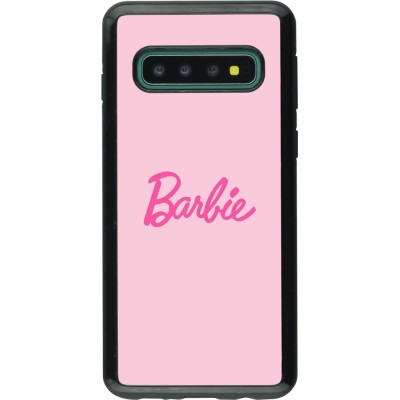 Coque Samsung Galaxy S10 - Hybrid Armor noir Barbie Text