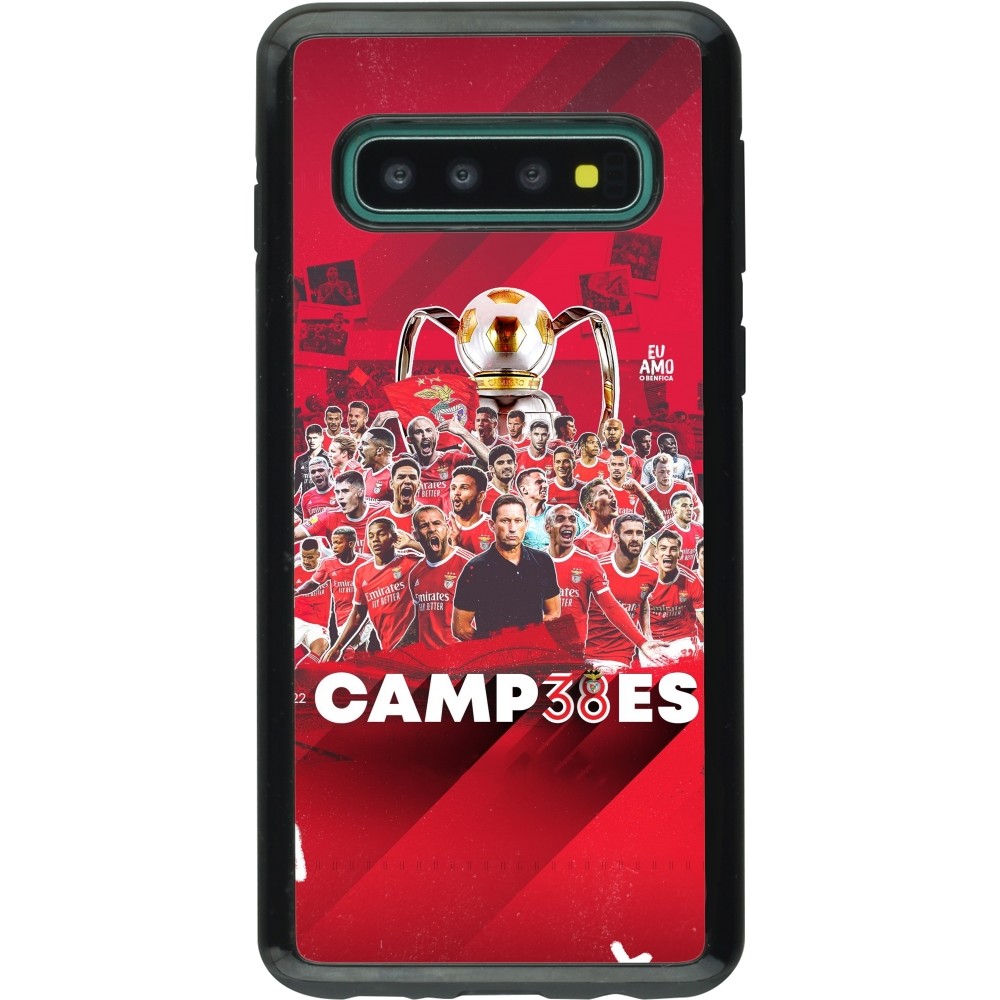 Coque Samsung Galaxy S10 - Hybrid Armor noir Benfica Campeoes 2023