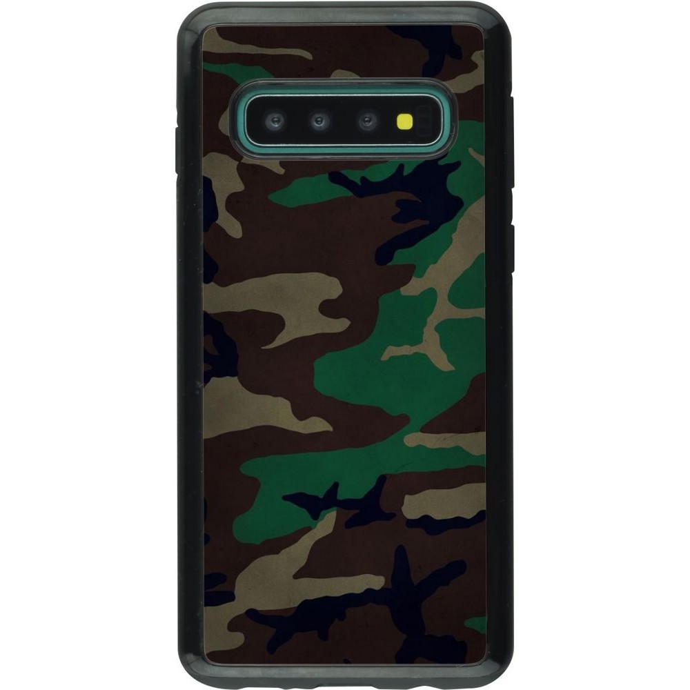 Coque Samsung Galaxy S10 - Hybrid Armor noir Camouflage 3