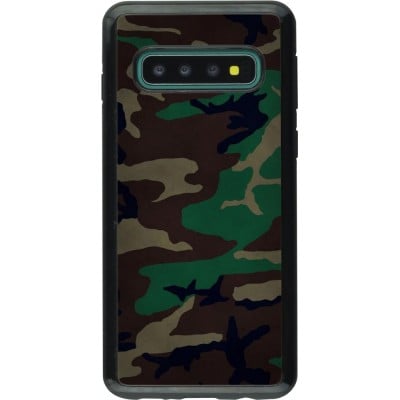 Coque Samsung Galaxy S10 - Hybrid Armor noir Camouflage 3