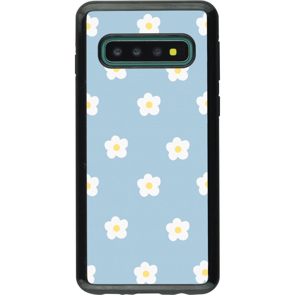 Coque Samsung Galaxy S10 - Hybrid Armor noir Easter 2024 daisy flower