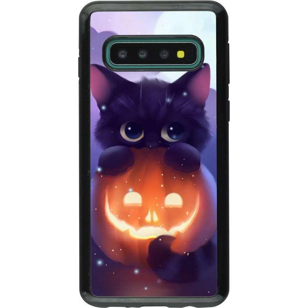 Coque Samsung Galaxy S10 - Hybrid Armor noir Halloween 17 15