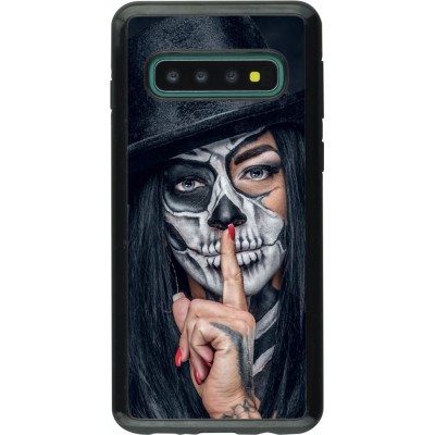 Coque Samsung Galaxy S10 - Hybrid Armor noir Halloween 18 19