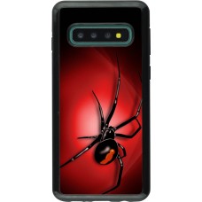 Coque Samsung Galaxy S10 - Hybrid Armor noir Halloween 2023 spider black widow