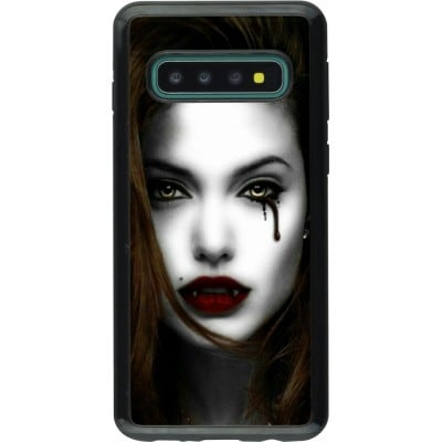 Coque Samsung Galaxy S10 - Hybrid Armor noir Halloween 2023 gothic vampire