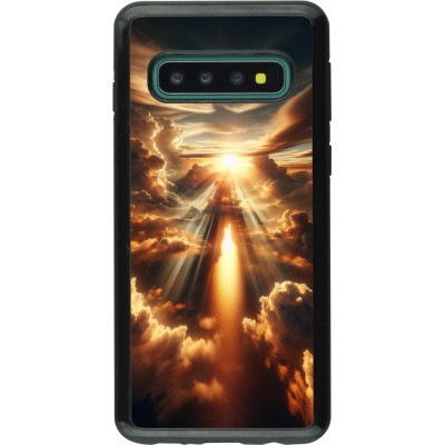 Coque Samsung Galaxy S10 - Hybrid Armor noir Lueur Céleste Zenith