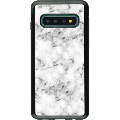 Coque Samsung Galaxy S10 - Hybrid Armor noir Marble 01