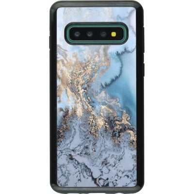 Coque Samsung Galaxy S10 - Hybrid Armor noir Marble 04