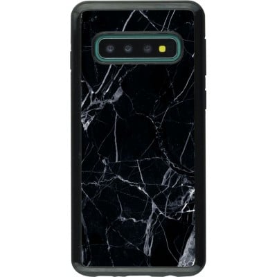 Coque Samsung Galaxy S10 - Hybrid Armor noir Marble Black 01