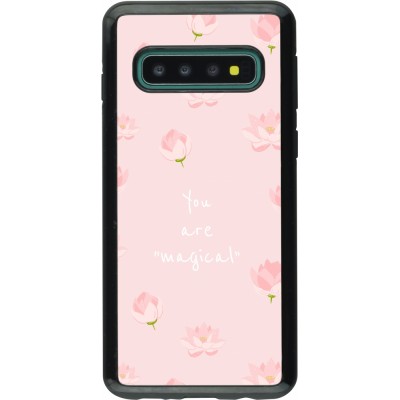 Coque Samsung Galaxy S10 - Hybrid Armor noir Mom 2023 your are magical