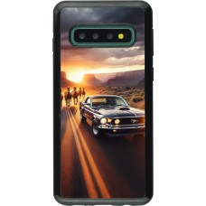 Coque Samsung Galaxy S10 - Hybrid Armor noir Mustang 69 Grand Canyon