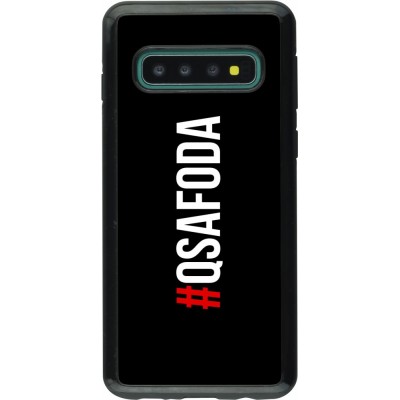 Coque Samsung Galaxy S10 - Hybrid Armor noir Qsafoda 1