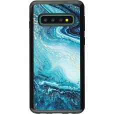 Coque Samsung Galaxy S10 - Hybrid Armor noir Sea Foam Blue