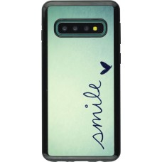 Coque Samsung Galaxy S10 - Hybrid Armor noir Smile