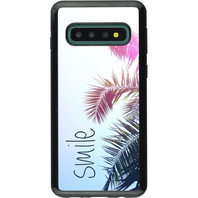 Coque Samsung Galaxy S10 - Hybrid Armor noir Smile 05